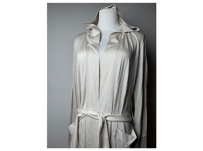 Vintage Courreges Mantel Weiß M Beige - Ansicht 8