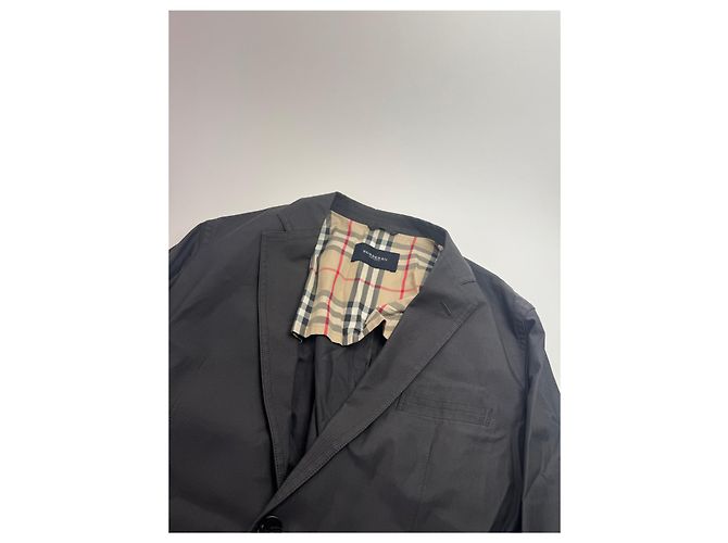 Vintage Burberry Baumwollkurzjacke M schwarz - Ansicht 6