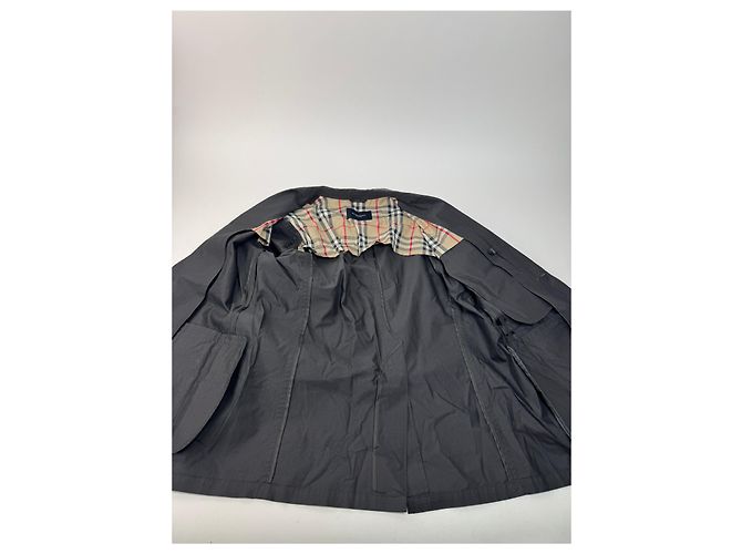Vintage Burberry Baumwollkurzjacke M schwarz - Ansicht 9