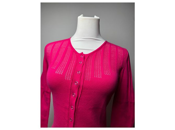 Pull Vintage Versace Rose M - vue 11