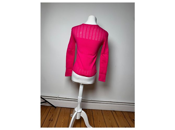 Pull Vintage Versace Rose M - vue 4