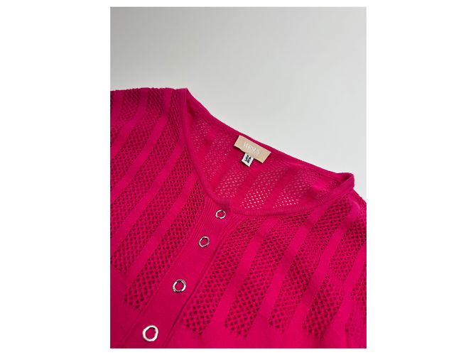 Pull Vintage Versace Rose M - vue 6