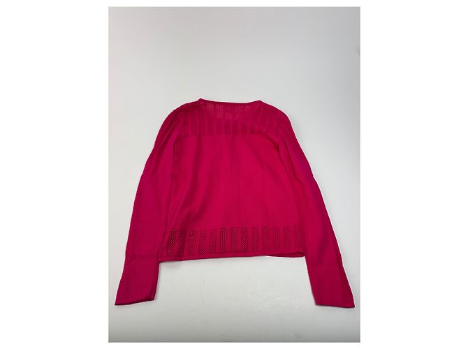 Pull Vintage Versace Rose M - vue 9