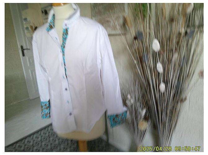 Autre Marque Blusa Pascal Morabito Blanca de Algodón Blanco - vista 3