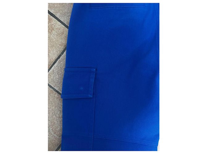 Pantaloni Cargo Blu Versace - vista 10