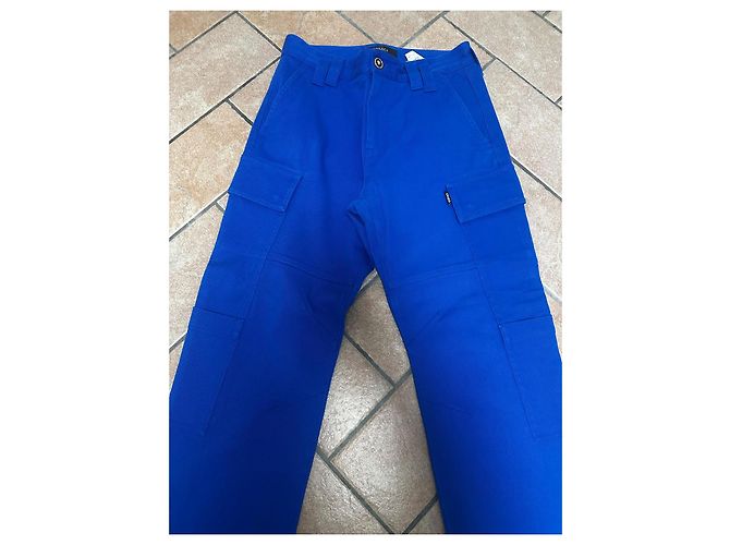 Pantaloni Cargo Blu Versace - vista 2