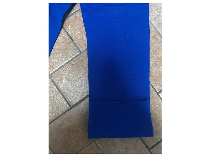 Pantaloni Cargo Blu Versace - vista 9