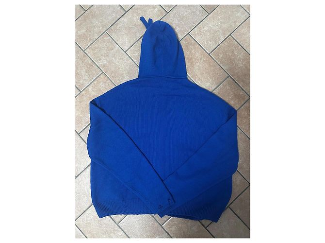 Off White Off-White Blaue Strickjacke mit Reißverschluss - Ansicht 10