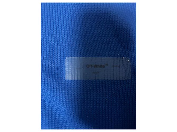 Off White Off-White Blaue Strickjacke mit Reißverschluss - Ansicht 5
