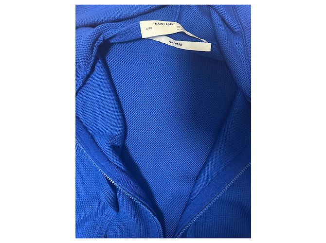 Off White Off-White Blaue Strickjacke mit Reißverschluss - Ansicht 7