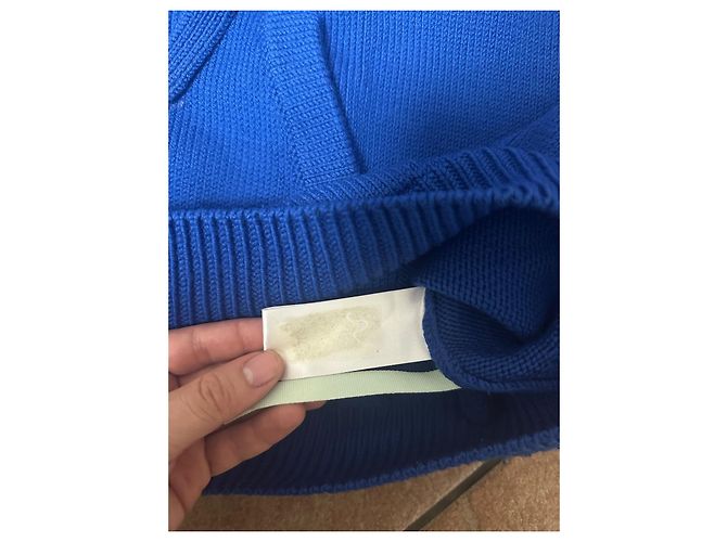 Off White Off-White Blaue Strickjacke mit Reißverschluss - Ansicht 8