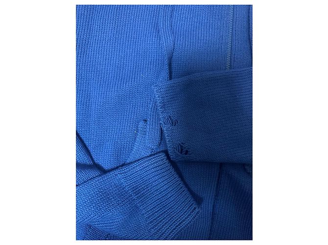 Off White Off-White Blaue Strickjacke mit Reißverschluss - Ansicht 9