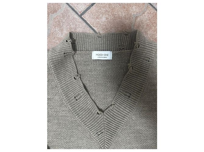 Autre Marque Pull Beige Mood-one - vue 5