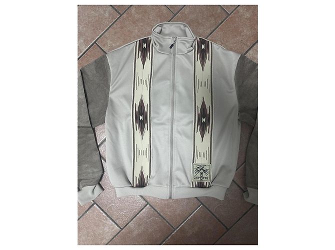 Autre Marque Kapital KOCHI & ZEPHYR Trainingsjacke Beige Hellbraun Dunkelbraun - Ansicht 2