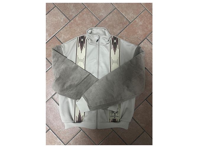 Autre Marque Kapital KOCHI & ZEPHYR Trainingsjacke Beige Hellbraun Dunkelbraun - Ansicht 5
