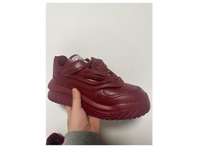 Sneakers Bordeaux Odissea di Versace Bordò - vista 3