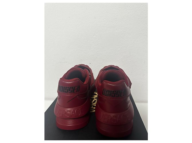 Sneakers Bordeaux Odissea di Versace Bordò - vista 4