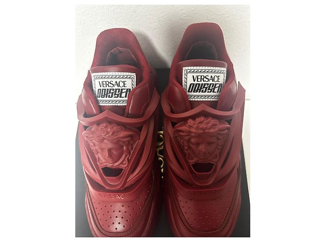 Sneakers Bordeaux Odissea di Versace Bordò - vista 7