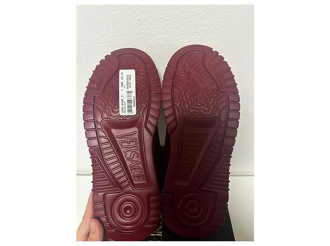 Sneakers Bordeaux Odissea di Versace Bordò - vista 8