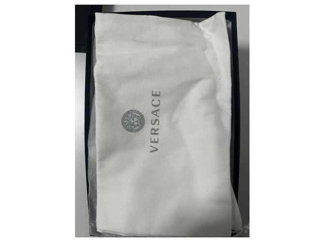 Sandali in pelle bianca Versace Bianco D'oro - vista 11