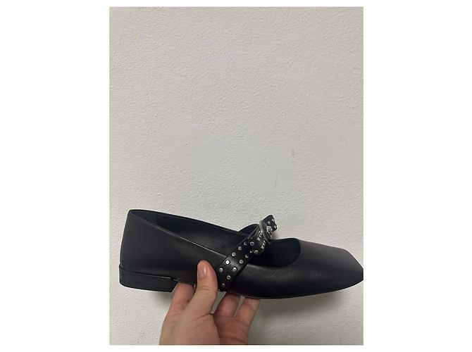 Bailarina Studded Gianni Ribbon de Versace Negro Plata - vista 4