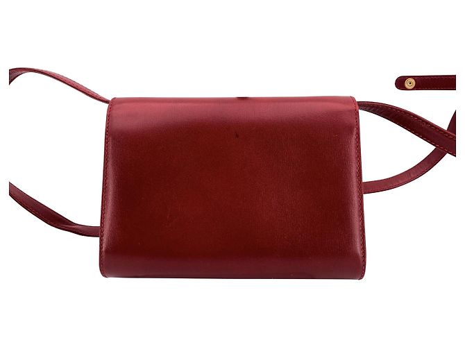 Gucci Vintage roter Leder Umhängetasche - Ansicht 3