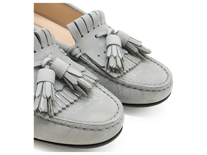 TOD'S Nubuck Slipper Grau - Ansicht 5