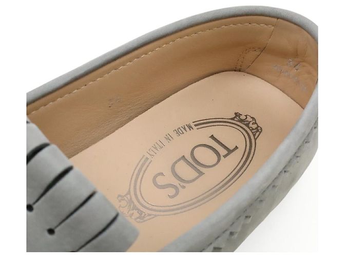 TOD'S Nubuck Slipper Grau - Ansicht 7