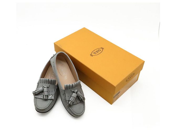 TOD'S Nubuck Slipper Grau - Ansicht 9