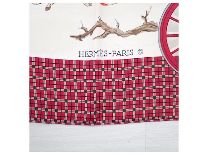 Hermès carré “L'Hiver en Poste” Multicolore - vista 2