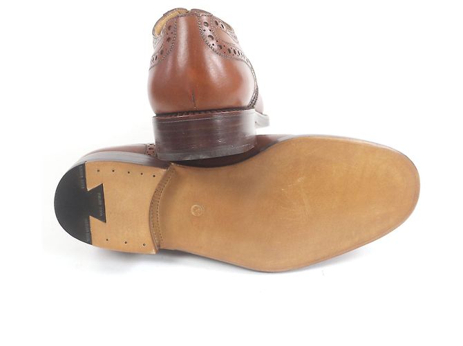 Autre Marque Vollleder Brogue Schnürschuhe Francesco Benigno Braun - Ansicht 5