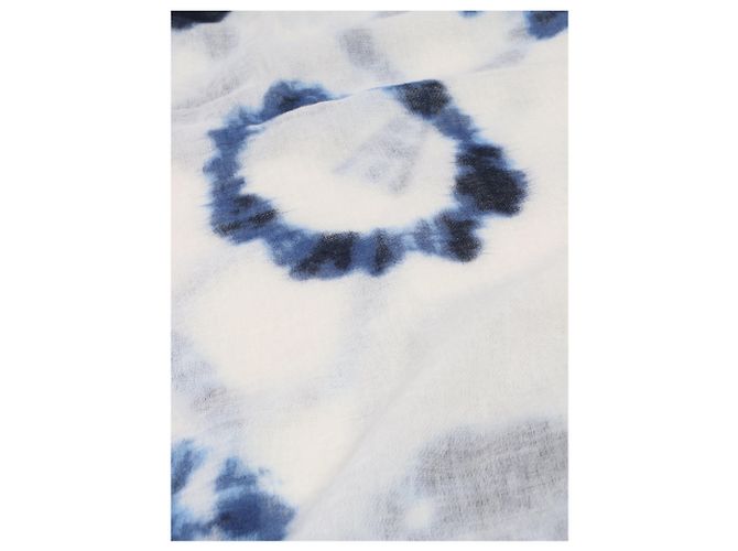 Closed Sciarpa tie-dye blu e avorio - vista 4