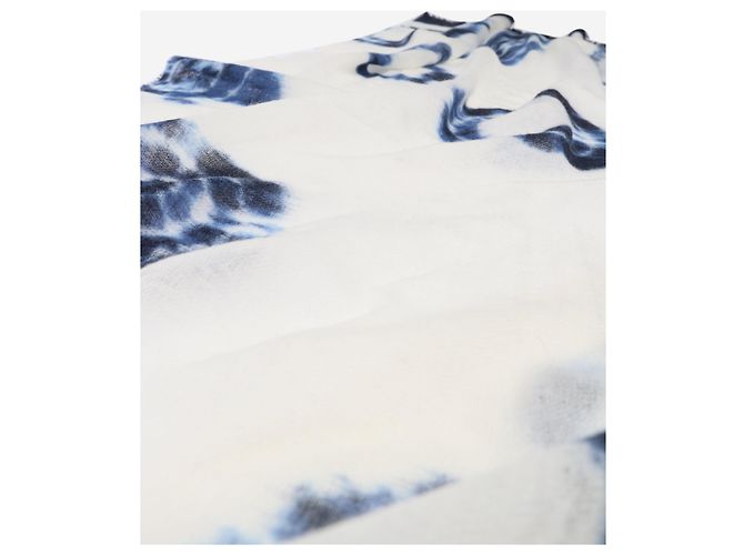 Closed Sciarpa tie-dye blu e avorio - vista 6