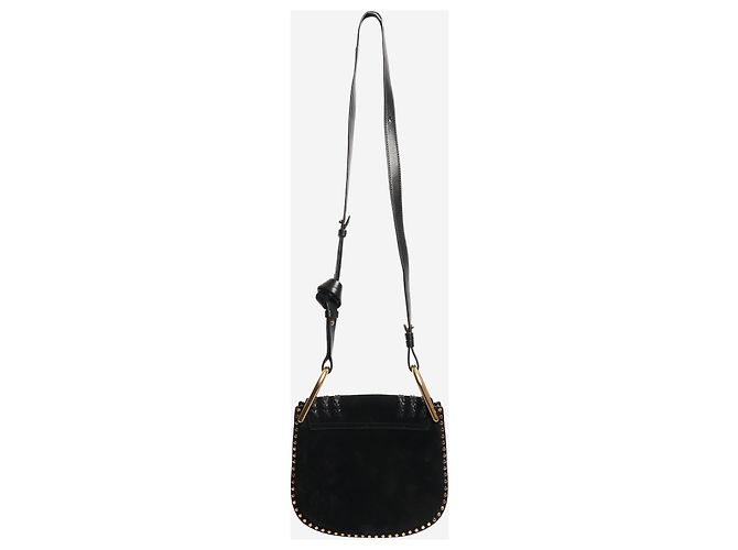 Chloé Piccola borsa in suede nera Hudson - vista 3