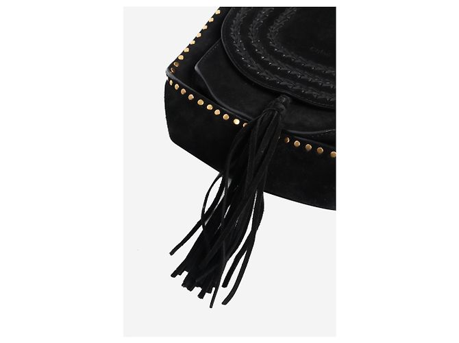 Chloé Piccola borsa in suede nera Hudson - vista 5