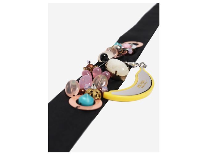 Prada Choker in raso con charm banana - vue 3