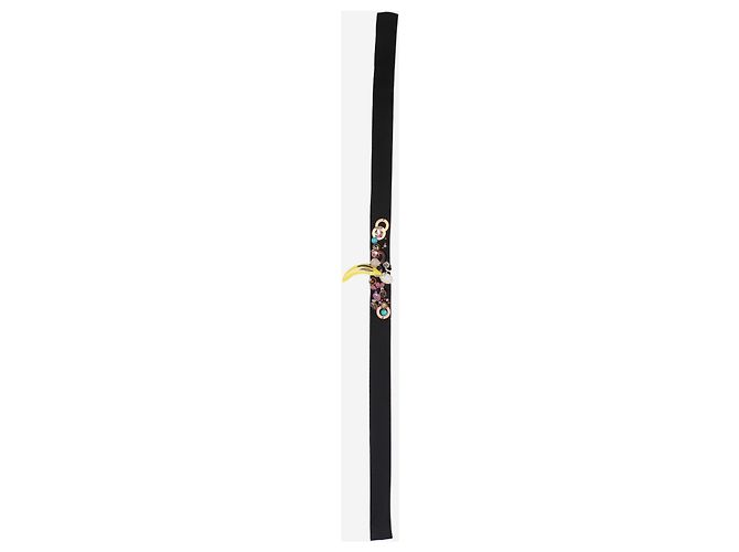 Prada Choker in raso con charm banana - vue 4