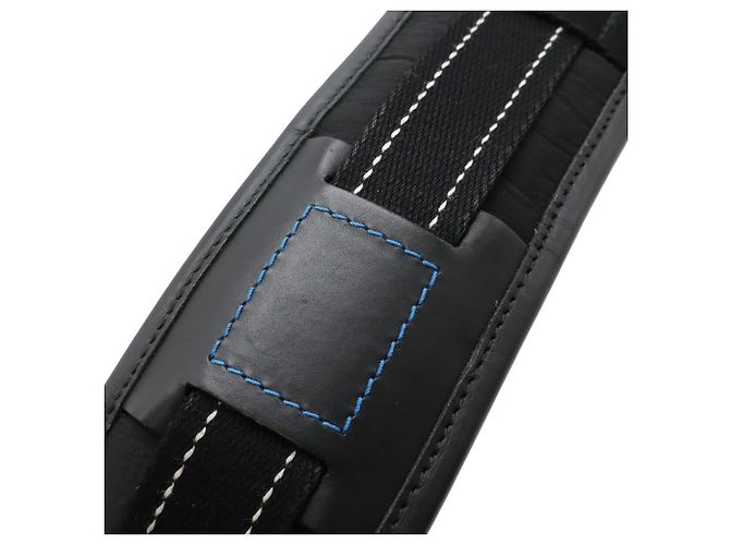 Borsa a Spalla in Nylon Mesh Bottega Veneta Nero Blu - vista 7