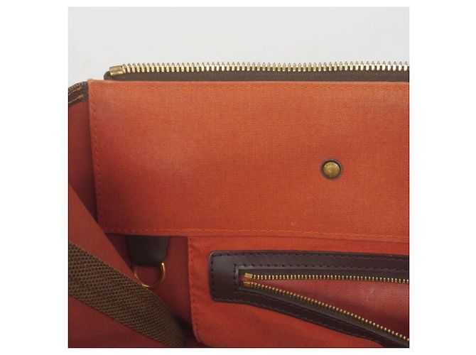 Borsa Boston Damier Greenwich PM Louis Vuitton in Ebano Damier ebene - vista 12