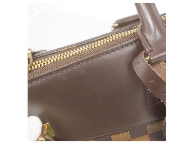 Borsa Boston Damier Greenwich PM Louis Vuitton in Ebano Damier ebene - vista 14