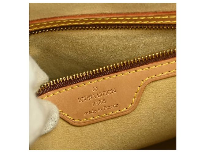 Borsa Looping Louis Vuitton in tela Monogram GM Marrone - vista 4