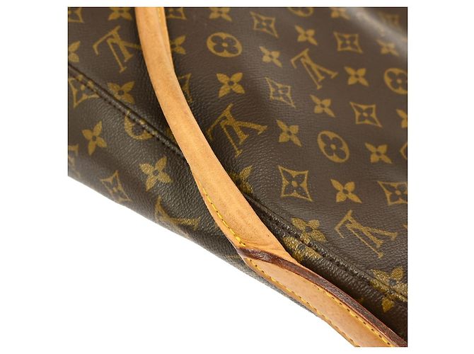 Borsa Looping Louis Vuitton in tela Monogram GM Marrone - vista 6