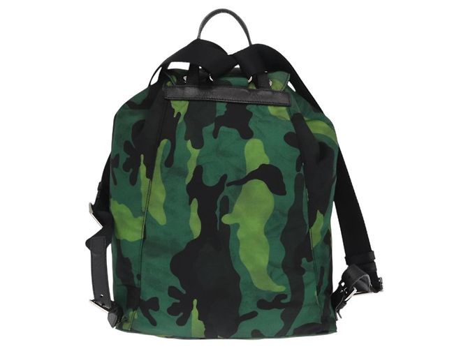 Prada Camouflage Backpack Tessuto Medium Green - view 2