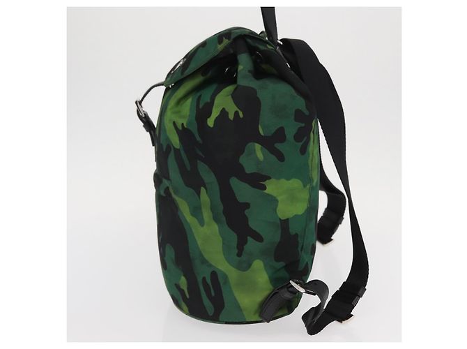 Prada Camouflage Backpack Tessuto Medium Green - view 3