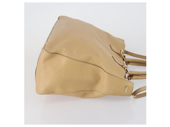 Fendi Twins Tote Leder Groß Beige - Ansicht 3