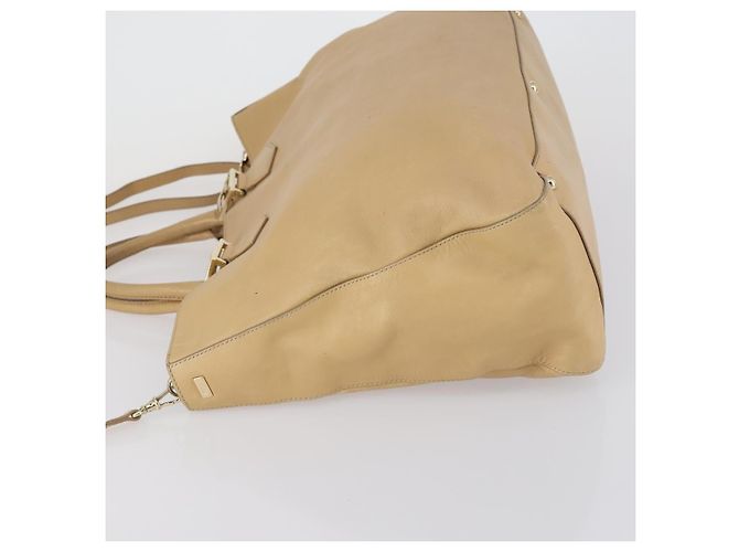Fendi Twins Tote Leder Groß Beige - Ansicht 4