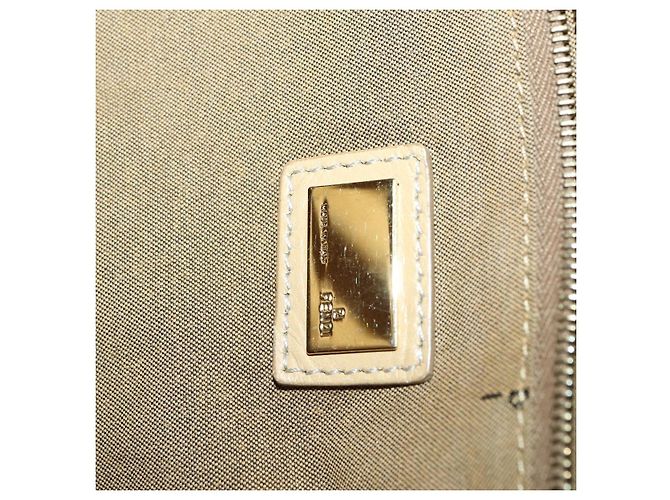 Fendi Twins Tote Leder Groß Beige - Ansicht 6
