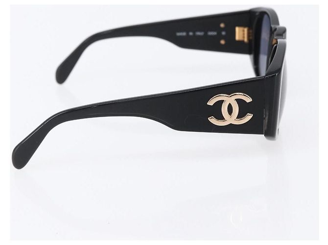 Gafas de sol CHANEL Logo de plástico Negro - Ansicht 3