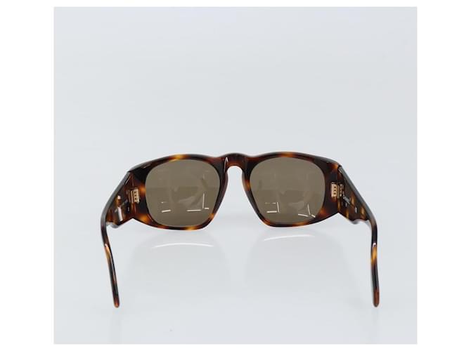Gafas de sol CHANEL Logo de plástico Castaño - vista 2