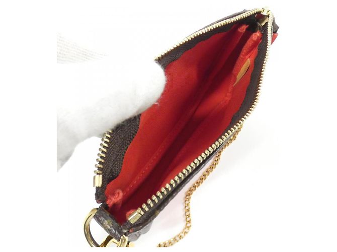Mini Pochette Accessori Monogramma Louis Vuitton Marrone - vista 10